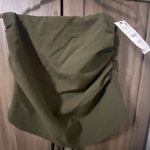 Olive Green Women's Tubetop Top NWT